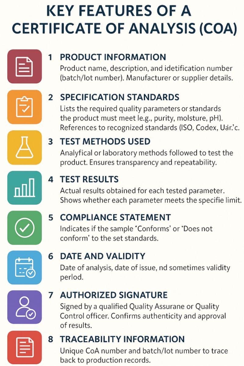 Checklist explaining how to read a cannabis certificate of analysis