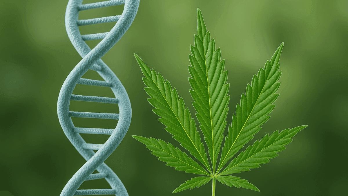Cannabis genetics and inherited plant characteristics infographic